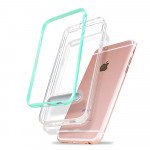 Wholesale iPhone SE (2020) / 8 / 7 Clear Armor Bumper Kickstand Case (Silver)